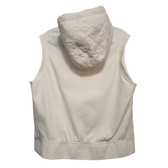 Moose Knuckles Rock Point 2 Quilted Hooded Vest Plaster White - Picture 6 of 15